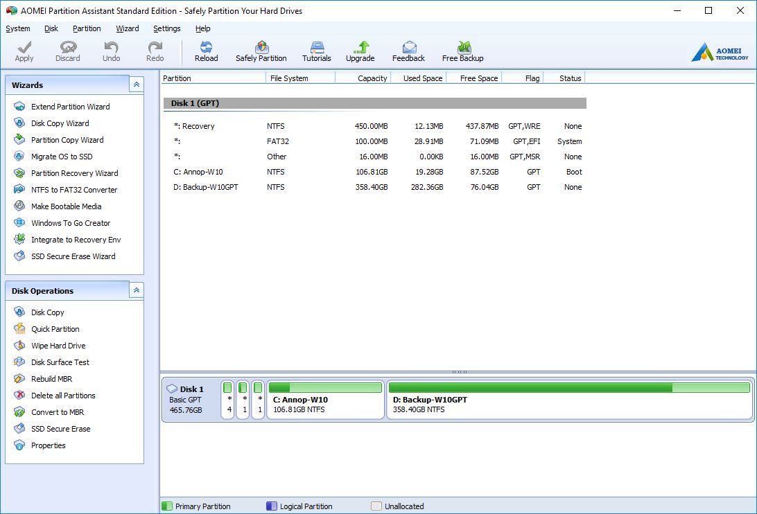 acronis true image ssd migratino multiple partitions