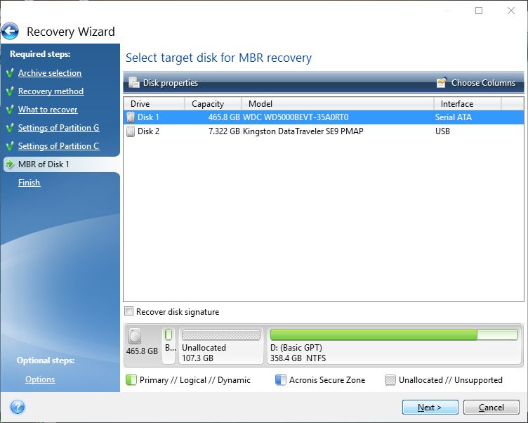 acronis true image 2018 recovery partition