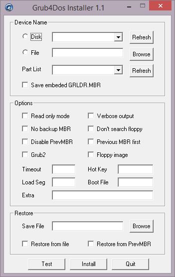 grub4dos installer 1.1 free download